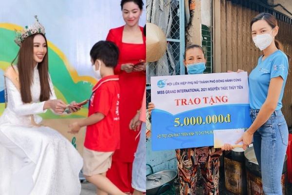 Thùy Tiên đi từ thiện mặc đồ ra sao mà loạt hoa hậu bị mắng lây?-2