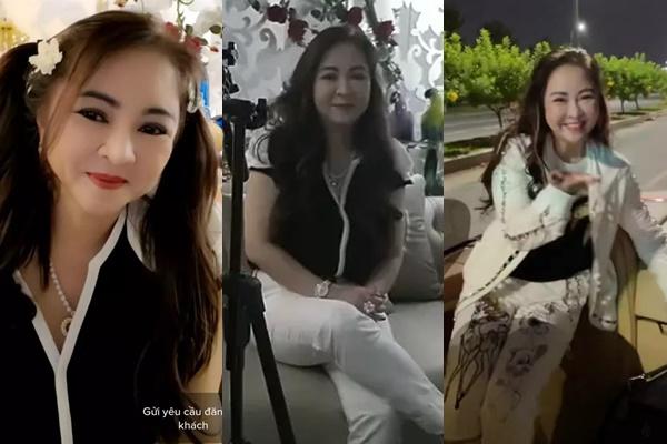 Bà Phương Hằng livestream mặc váy ngủ xuyên thấu lộ vòng 1-9