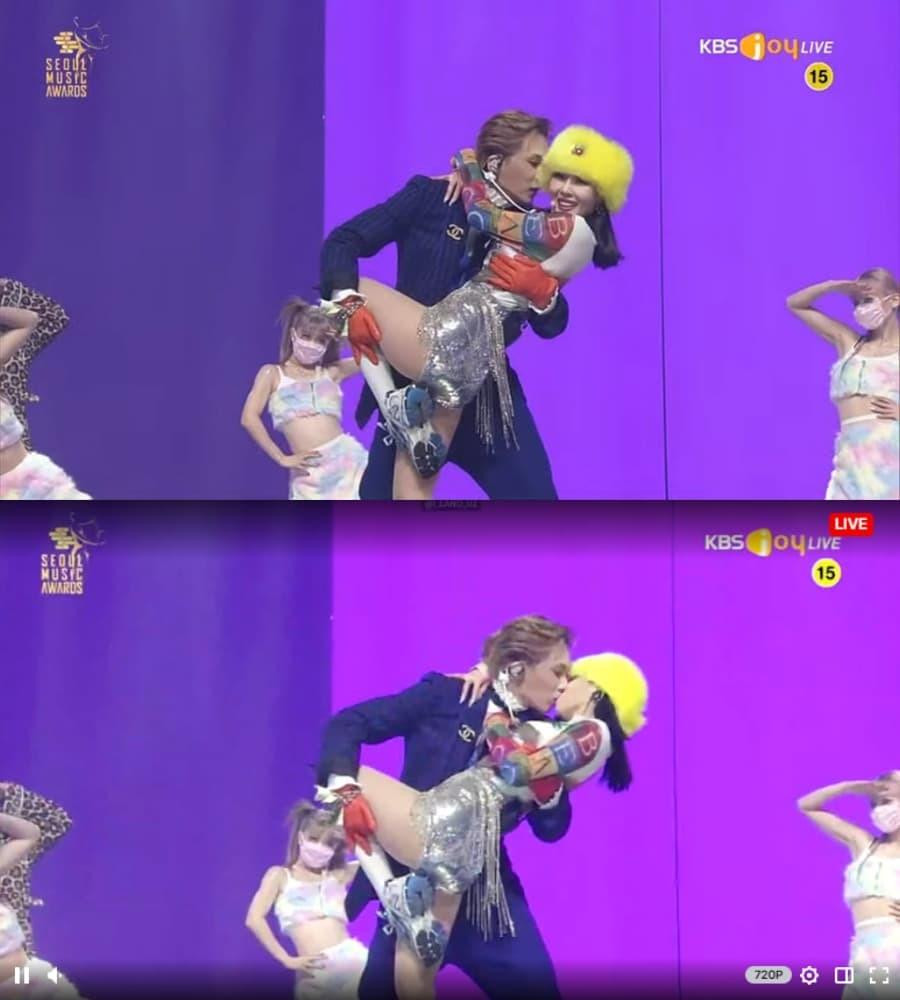 Những nụ hôn huyền thoại của idol Kpop khiến fan điên máu-2