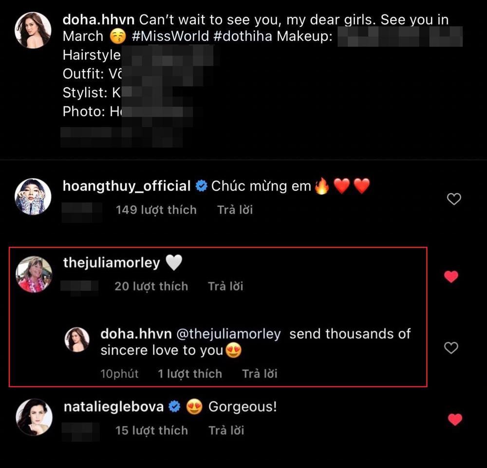 Chủ tịch Miss World tương tác Đỗ Thị Hà, cho thấy một tín hiệu?-2