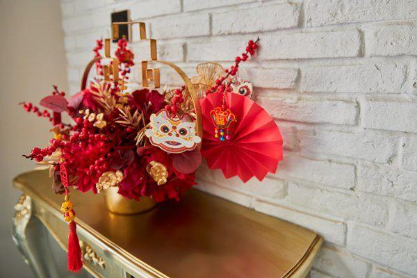 Ảnh trang trí nhà cửa đón Tết toàn mùi tiền của Đoàn Di Băng-11