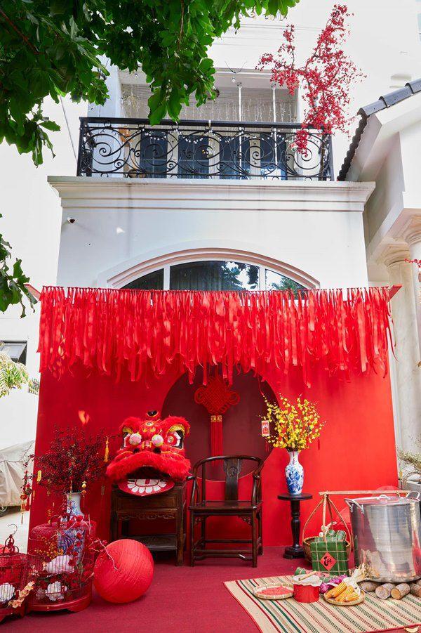 Ảnh trang trí nhà cửa đón Tết toàn mùi tiền của Đoàn Di Băng-3