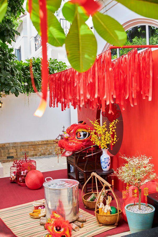 Ảnh trang trí nhà cửa đón Tết toàn mùi tiền của Đoàn Di Băng-12