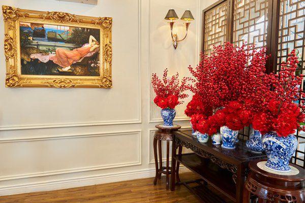 Ảnh trang trí nhà cửa đón Tết toàn mùi tiền của Đoàn Di Băng-4