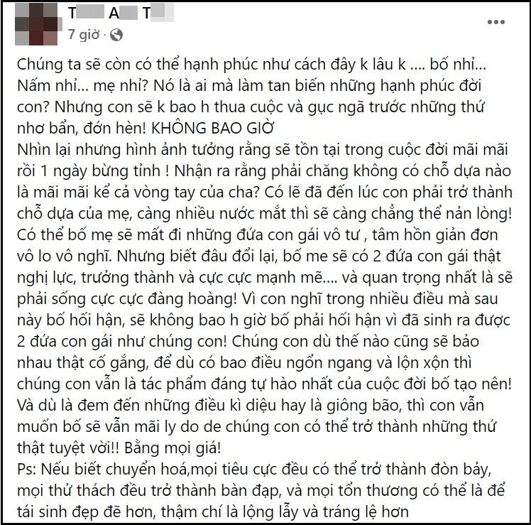 Lời đau đáu gửi bố của cô gái tố Lều Phương Anh phá gia đình-3