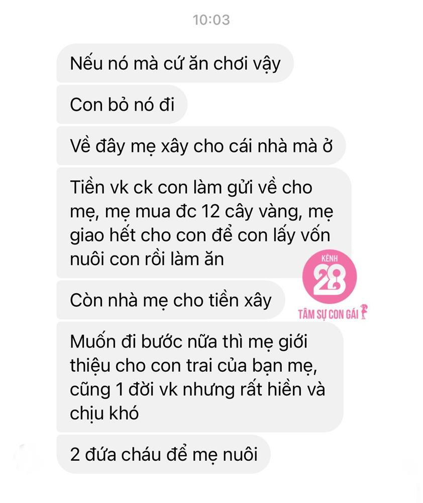 Mẹ chồng ảo ma: Cho con dâu 12 cây vàng nếu ly hôn con trai bà-2