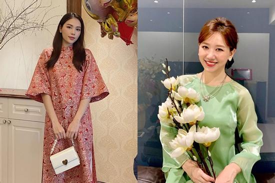 Học Hòa Minzy, Tiểu Vy diện áo dài Tết xinh lung linh