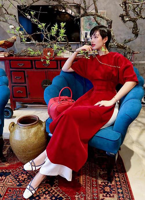 Học sao Việt mặc đồ đỏ chót như lì xì để cả năm may mắn-2