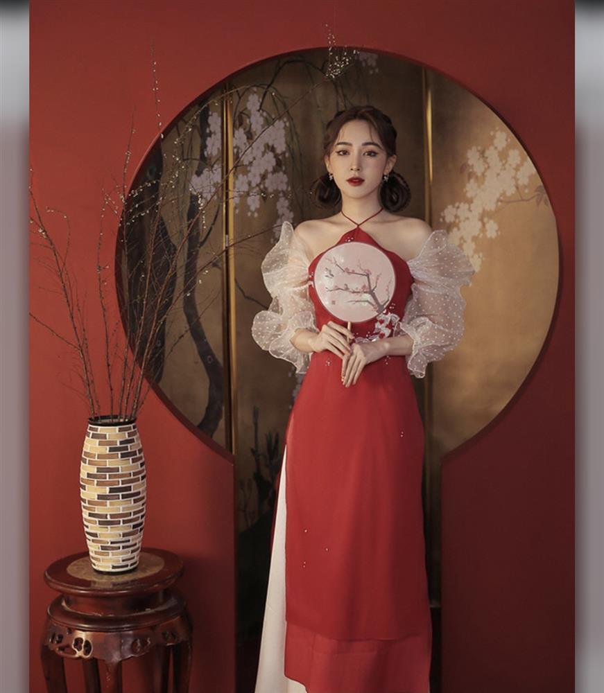 Những mẫu áo dài cách tân đáng sắm nhất Tết 2022-8