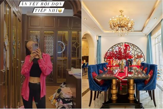 Sao Việt dọn nhà đón Tết: Lóa mắt villa bạc tỷ của Minh Hằng