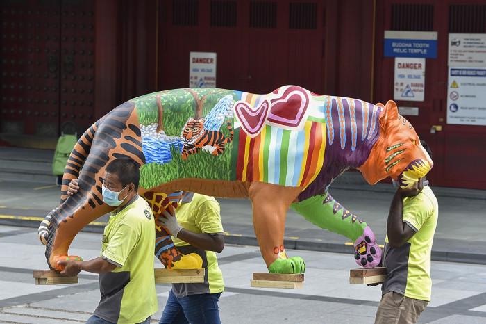 Các nước châu Á trang trí linh vật hổ như thế nào?-3