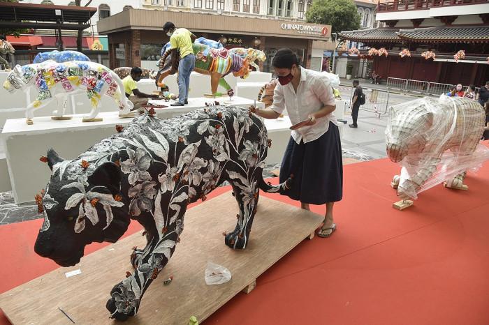 Các nước châu Á trang trí linh vật hổ như thế nào?-4