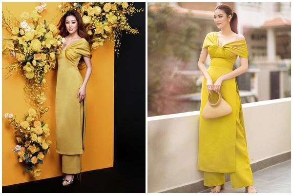 Mặc chung áo dài với Lan Khuê, Khánh Vân bị chê nhạt nhẽo-4