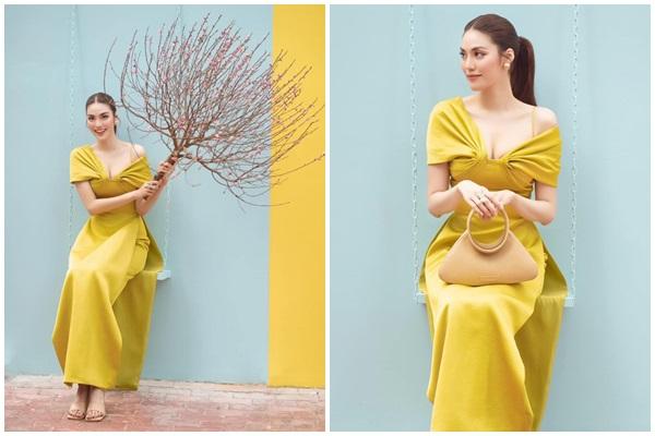 Mặc chung áo dài với Lan Khuê, Khánh Vân bị chê nhạt nhẽo-1