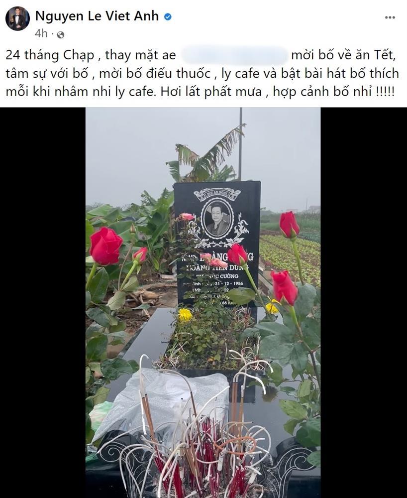 Việt Anh viếng mộ NSND Hoàng Dũng: mời bố về ăn Tết-1