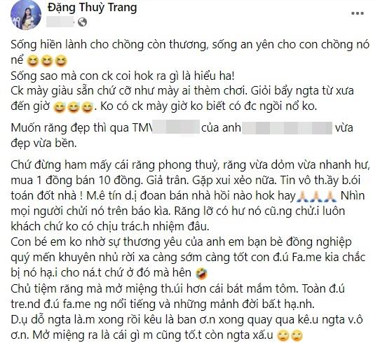 Phương Lê bị xỉa xói: Miệng thúi, lấy tiền chồng khè thiên hạ-4