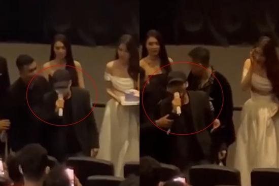 Họp báo của Lan Ngọc, Nhã Phương bị người lạ giật micro gào khóc