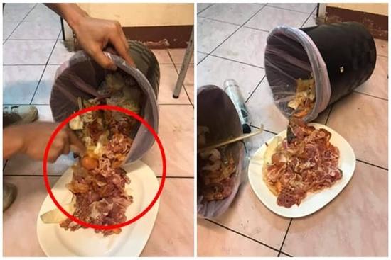 Cặp vợ chồng hành động phản cảm khi đưa con đi ăn buffet