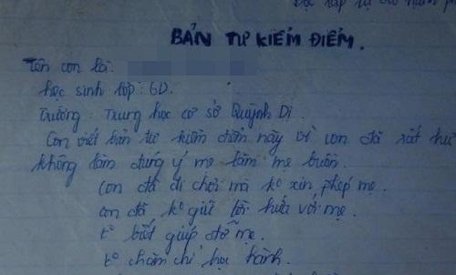Cậu bé viết kiểm điểm không ăn mướp, dân mạng cười ngoác miệng-2