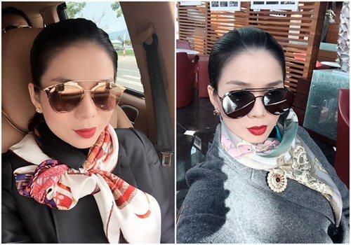 Lệ Quyên, Hà Hồ diện khăn lụa cực xinh nhưng soi giá mới choáng-2