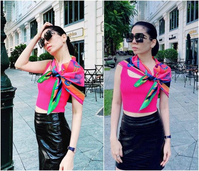Lệ Quyên, Hà Hồ diện khăn lụa cực xinh nhưng soi giá mới choáng-1