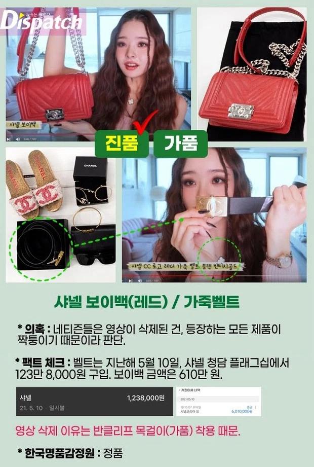 Song Ji A khai: Túi Chanel xịn, quần áo fake được tặng và mua online-14
