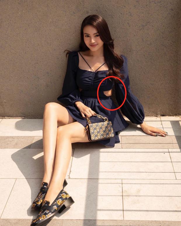 Lan Ngọc gầy mà vẫn lộ từng tầng mỡ bụng-2