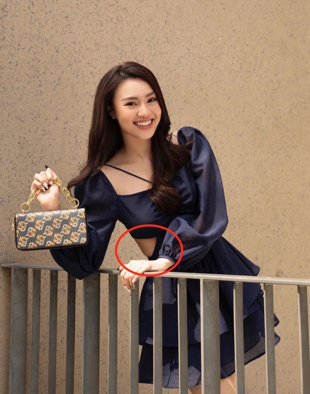 Lan Ngọc gầy mà vẫn lộ từng tầng mỡ bụng-3