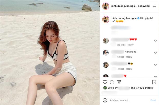 Lan Ngọc gầy mà vẫn lộ từng tầng mỡ bụng-7