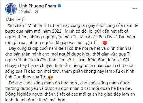 TiTi tuyên bố độc thân, mối tình với Nhật Kim Anh toang?-2