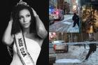 Hiện trường Hoa hậu Mỹ nhảy lầu: Xót xa thi thể nằm lạnh lẽo