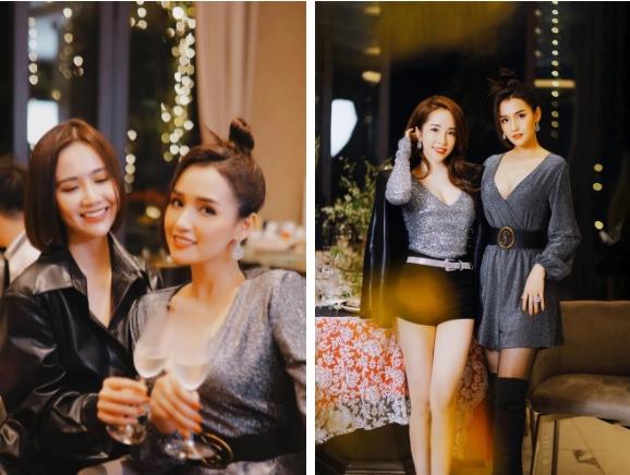 Quỳnh Nga - Lã Thanh Huyền khoe vòng 1 khủng ngày họp mặt cuối năm-4