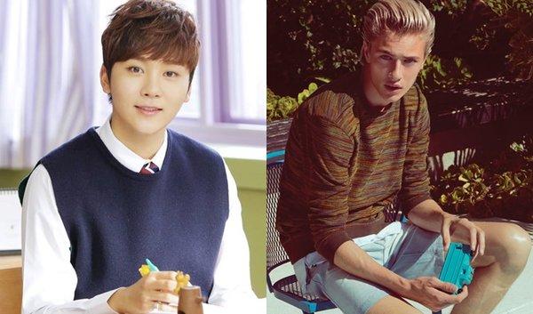 Seung Kwan có nhiều nét giống mẫu trẻ xứ cờ hoa Lucky Blue Smith, đặc biệt là ở chiếc cằm nhọn và khóe miệng cười. Cả hai dù Á hay Âu đều rất trẻ trung. Tuy nhiên, so với vẻ đẹp phóng khoáng, quyến rũ của Lucky thì Seungkwan trông vẫn như một cậu chàng trẻ con "mặt còn búng ra sữa" đáng yêu vô cùng.