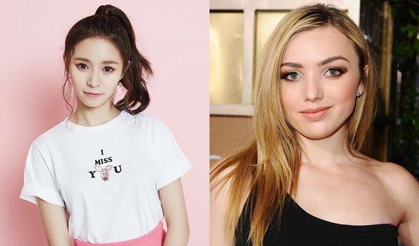 Đôi mắt, chiếc mũi và đôi môi của Elkie và Peyton List được cho là rất tương đồng, đặc biệt là khi ca sĩ Hàn trang điểm đậm phần mắt. Nhưng trông Elkie vẫn có phần trẻ trung hơn. Hẳn chính do đôi lông mày quá sắc sảo và cong vút đã khiến Peyton có phần già dặn hơn so với cô ban cùng tuổi Elkie.