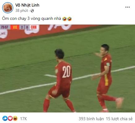 Nhật Linh ôm bụng bầu hành động sốc khi Văn Đức ghi bàn-2