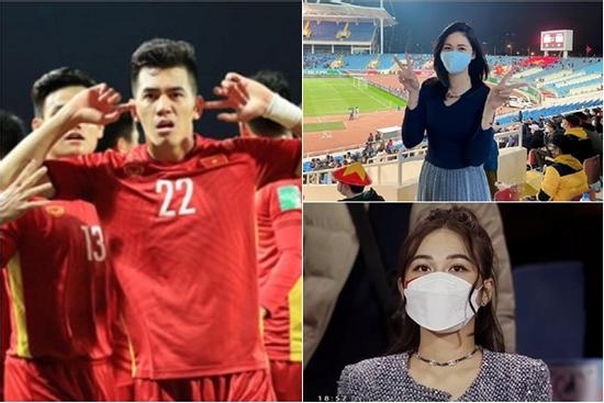2 mỹ nhân gây 'bão' sân Mỹ Đình, dân mạng 'truy lùng' sau trận đấu