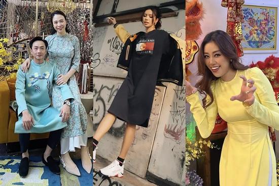 Cường Đô La - Đàm Thu Trang áo dài đôi, Minh Tú lạc quẻ