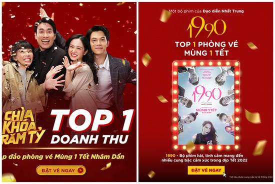 Phim của Nhã Phương lẫn Kiều Minh Tuấn đều tự nhận 'top 1 rạp chiếu'?