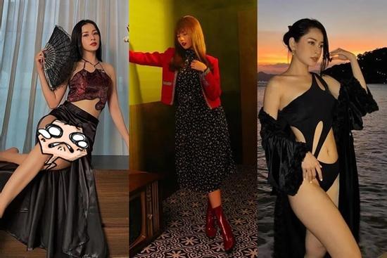 Chi Pu dáng ngồi lộ 'vùng cấm' - Ngọc Trinh kín đáo bất ngờ