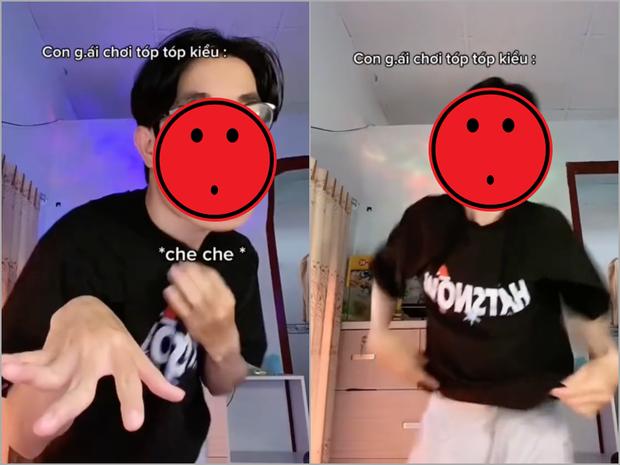 Hot tiktoker 2,9 triệu follow quay clip có hành động chế nhạo con gái trên Tóp Tóp-1