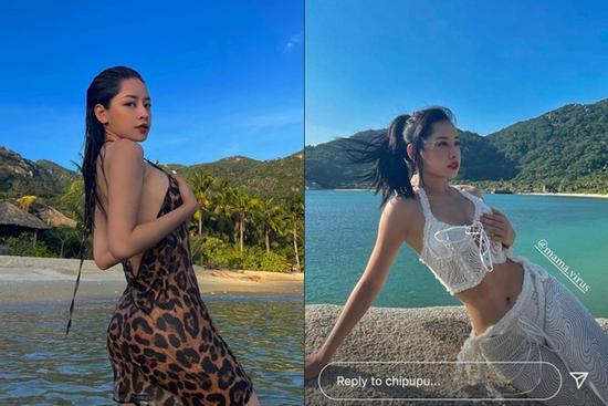 Mùng 1 sớm mai mùng 2 đầu tháng, Chi Pu cứ phải lấy tay nâng đỡ vòng 1 thế này cơ?