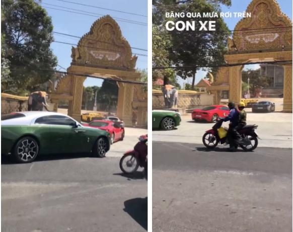 Dàn siêu xe khủng đi viếng chùa ở An Giang khiến cả mạng xã hội dậy sóng-1