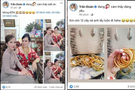 Thánh livestream trứ danh khoe có 12 cây vàng và còn được tặng thêm