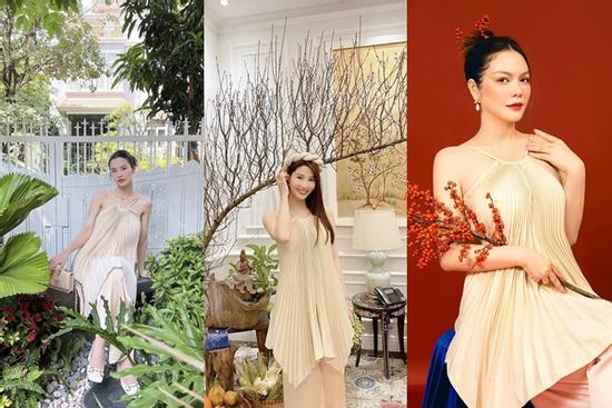 3 mỹ nhân cùng đụng độ kiểu áo yếm tôn vòng 1 nóng bỏng