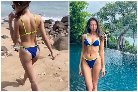 Thùy Tiên diện bikini lộ hiểm khoe 3 vòng 'nét căng' dù cam thường