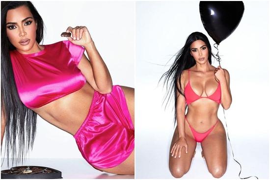 Kim 'siêu vòng 3' diện bikini bé xíu khoe đường cong tuổi 42