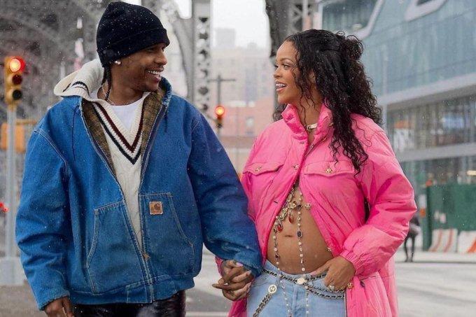 Rihanna mặc sành điệu khi mang bầu-8