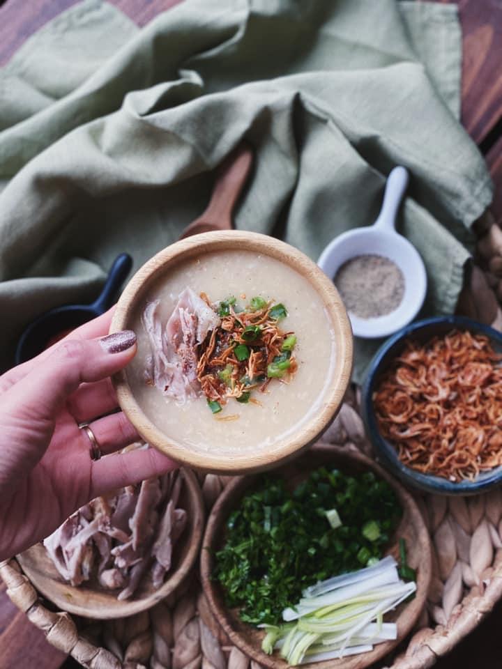 Nấu cháo bánh chưng thừa ngày Tết, ăn lạ miệng lại ngon-7