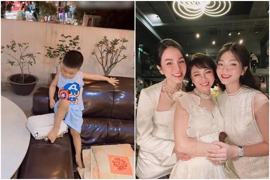 Thái độ của Diệp Lâm Anh khi con trai đạp lên túi 100 triệu