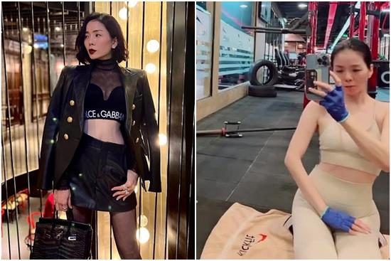 Vẫn uốn éo ở phòng gym, Lệ Quyên lại được khen vì 1 hành động